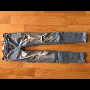 Hollister light wash super skinny jeans